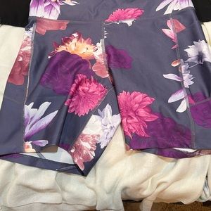 Floral print bike shorts